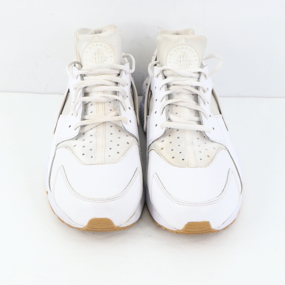 Nike Air Huarache Ostrich Triple White Sneakers main image 9